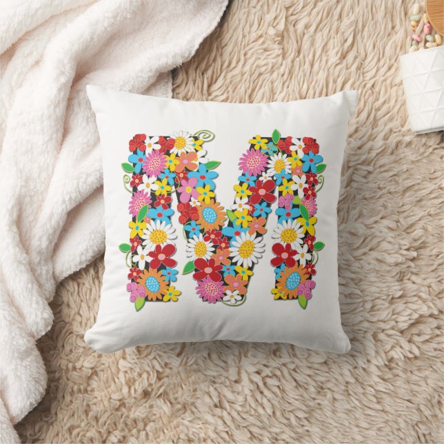Coussin Jardin de fleurs printanières fantaisistes - Monog (Couverture)