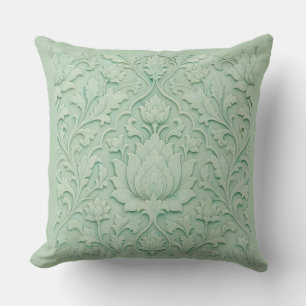 Coussin Jardin de Jade — Celadon Pâle Persan