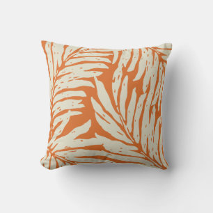 Coussin Jardin de Kahanu Palm Hawaii Feuilles réversible