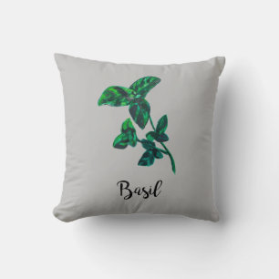 Coussin Jardin de l'Herbe de Basil Jeu d'Oreiller