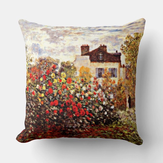 Coussin Jardin de Monet à Argenteuil (Recto)