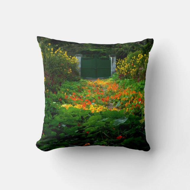 Coussin Jardin de Monet, Giverny, France en automne (Recto)