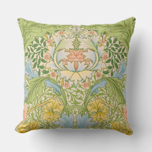 Coussin Jardin de myrte de William Morris Floral Classique