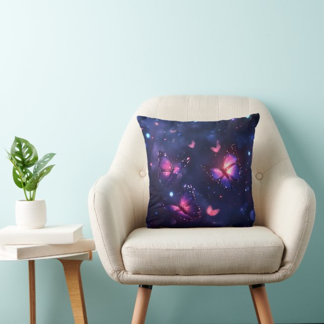Coussin Jardin de papillons nocturnes célestes (Chaise)
