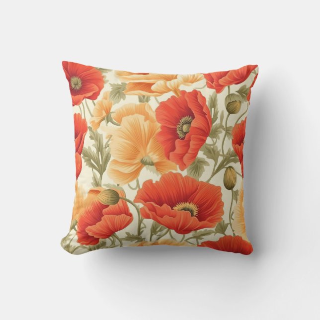 Coussin Jardin de papillons vibrant (Recto)