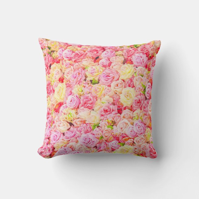 Coussin Jardin de roses (Recto)