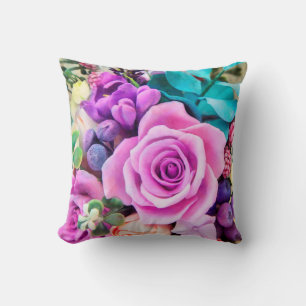 Coussin Jardin de roses romantiques