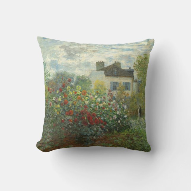 Coussin Jardin des artistes de Monet dans Peinture d'Argen (Recto)
