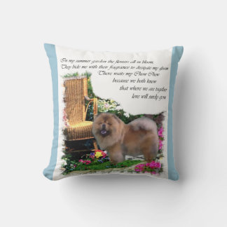 Coussin Jardin d'été Chow Chow Art