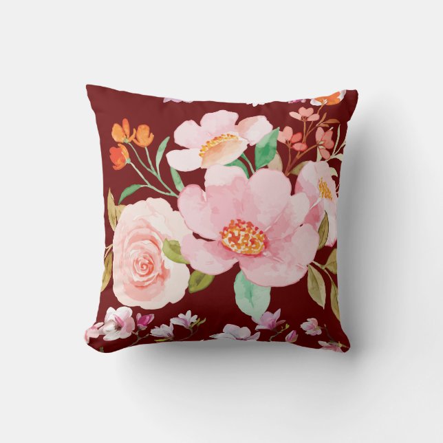 Coussin Jardin Floral  (Recto)