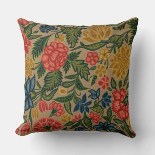 Coussin Jardin Floral Designer vintage