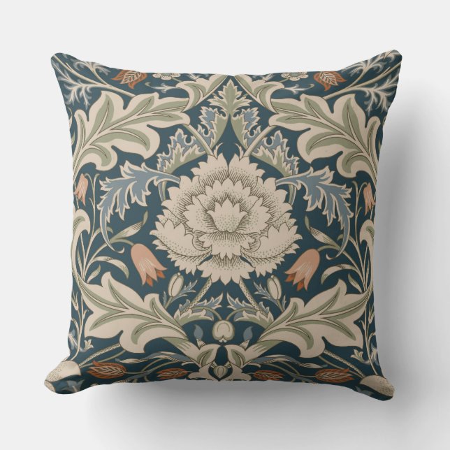 Coussin Jardin Floral William Morris Severn Fleur Classiqu (Recto)