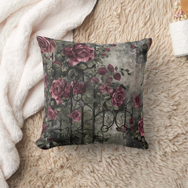 Coussin Jardin gothique victorien Rose Motif (Couverture)