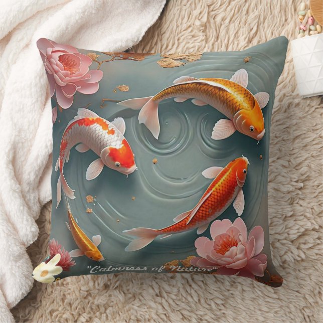 Coussin "Jardin japonais calme" (Couverture)