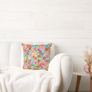 Coussin Jardin joyeux en fleurs
