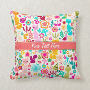 Coussin Jardin Kitty