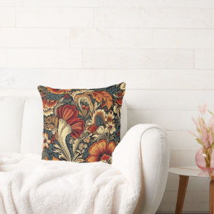 Coussin Jardin médiéval motif floral