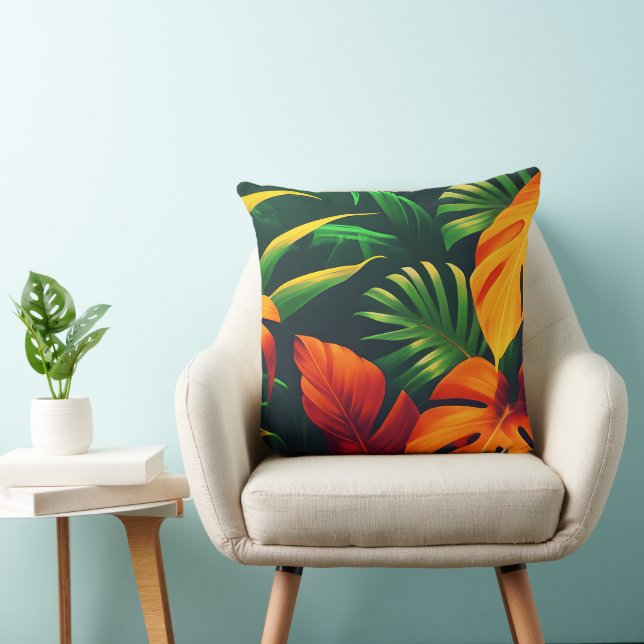 COUSSIN JARDIN NATUREL FEUILLE LÉGER (Chaise)