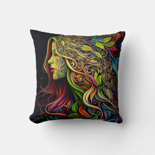 Coussin Jardin Oreillère Jetée Femme 16" x 16"