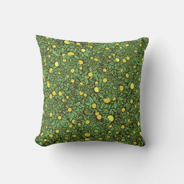 Coussin Jardin riche en fruits verts (Recto)