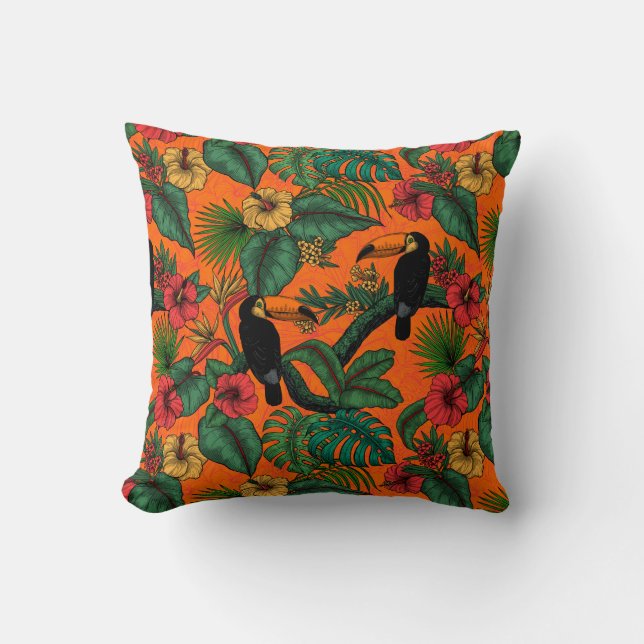 Coussin Jardin toucan (Recto)
