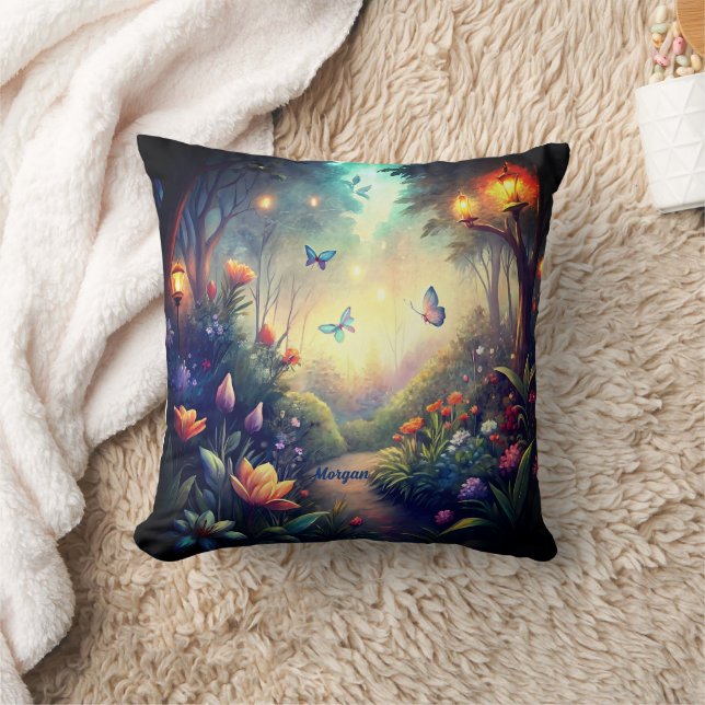 Coussin Jardin Twilight enchanté - Cadeau Forêt magique (Couverture)