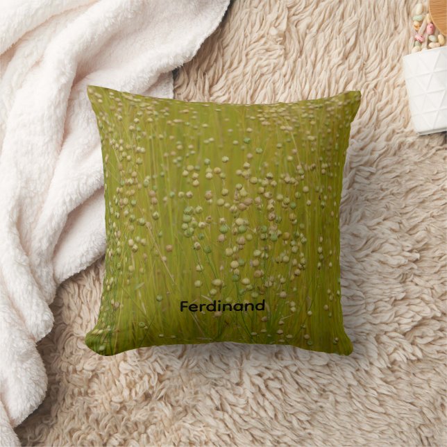 Coussin Jardin vert et jaune personnalisé de lorals (Couverture)