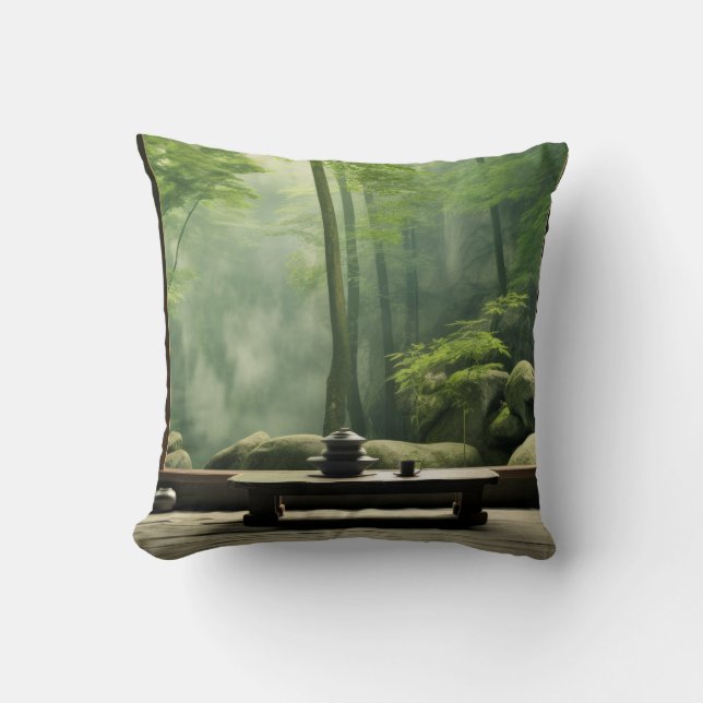 Coussin Jardin zen Nature paisible (Recto)