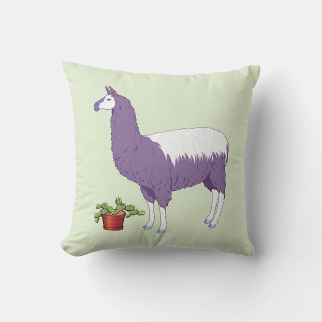 Coussin Jardinage Cactus Plante Llama (Recto)