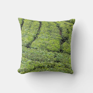 Coussin Jardins de thé de Munnar sur
