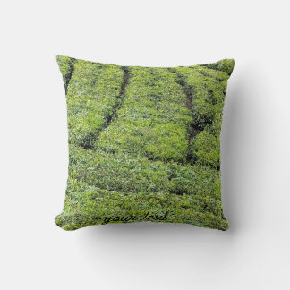 Coussin Jardins de thé de Munnar sur