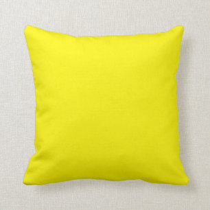 Coussin Jaune clair et ensoleillé