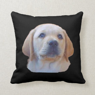 Coussin jaune de chiot de laboratoire
