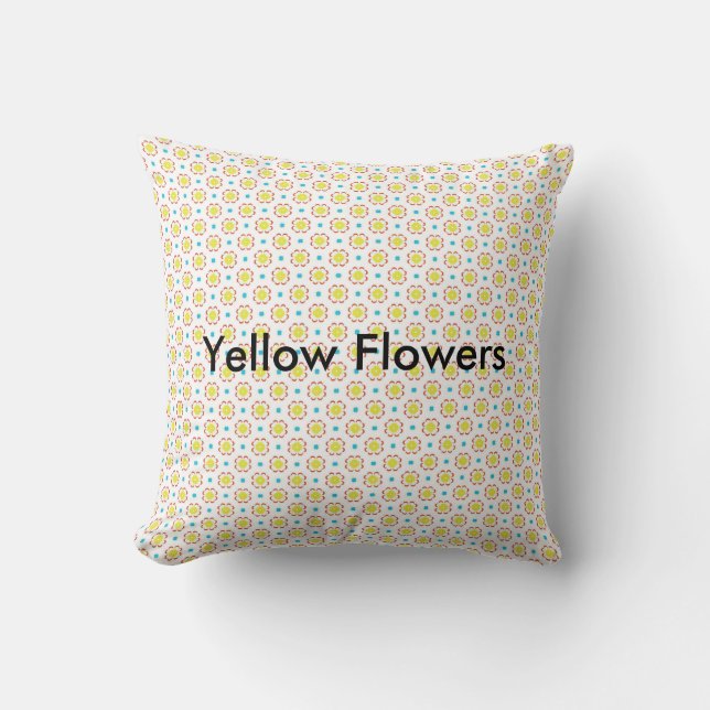 Coussin jaune de fleur (Recto)