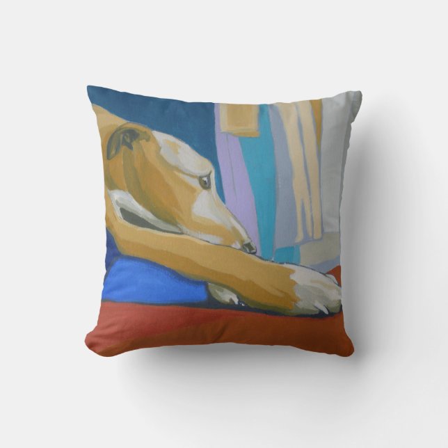 Coussin jaune de lurcher (Recto)