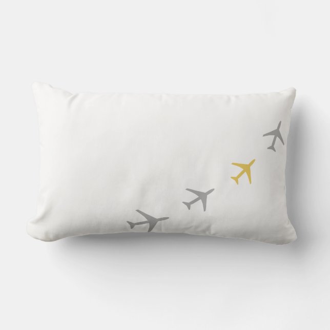 Coussin jaune de mouche d'aviation d'avions (Recto)