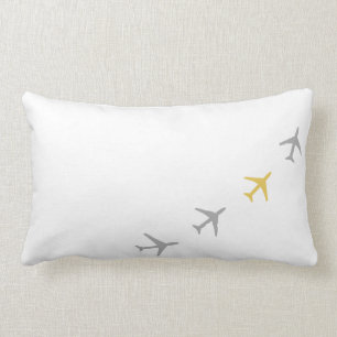 Coussin jaune de mouche d'aviation d'avions