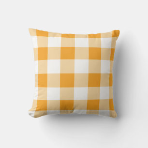 Coussin Jaune En vichy Motif Jaune