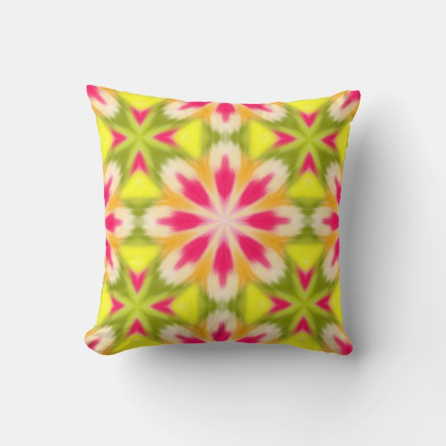 Coussin Jaune et rose (Recto)