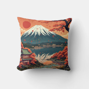 Coussin Jaune japonais