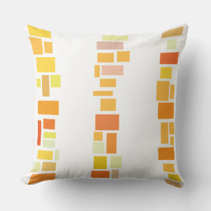 Coussin Jaune MOSIAC TILES DESIGN Retro Jeu d'oreiller