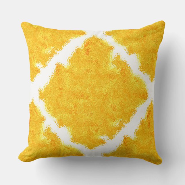 Coussin Jaune/Orange n Tee blanche (Recto)
