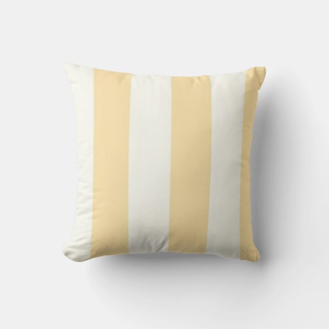 Coussin Jaune pâle et Crème Frappe Été Jeu d'oreiller (Recto)