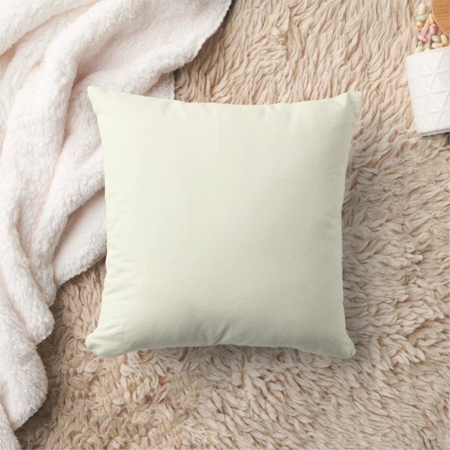 Coussin Jaune Pâle Pastel Couleur Uni (Couverture)