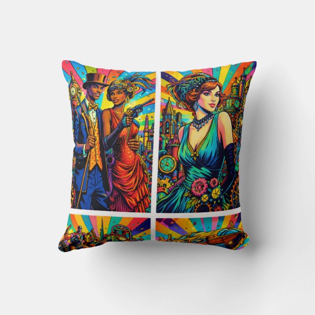 Coussin Jazz Art Déco (Verso)