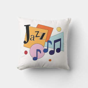 Coussin Jazz coloré Design Art Moderne