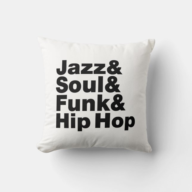 Coussin Jazz & Soul & Funk & Hip hop (Recto)
