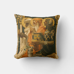 Coussin JC Leyendecker Trois Sages Vintage Noël