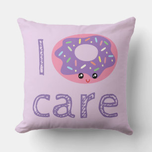 Coussin Je beigne soins kawaii doughnut pun humour