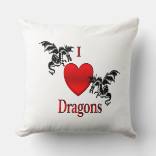 Coussin Je Coeur Dragons